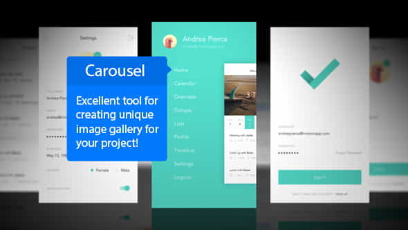 Carousel Mobile App Mockup - VideoHive 12774879