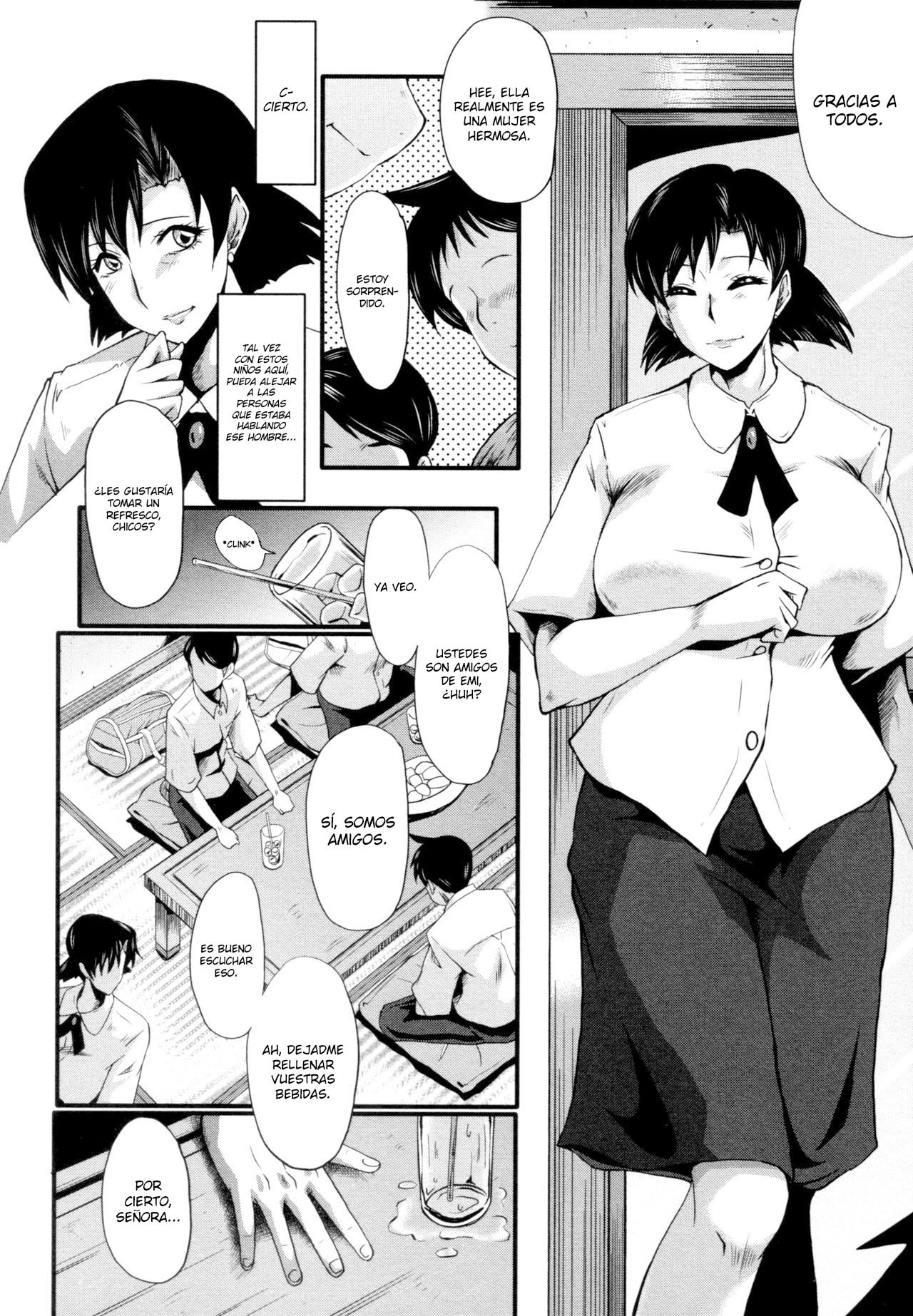 [SINK] Tanoshiki Wagaya Ch. 6 (Yaribeya no Oyako) (BUSTER COMIC 2016-05) [Spanish] [Digital]