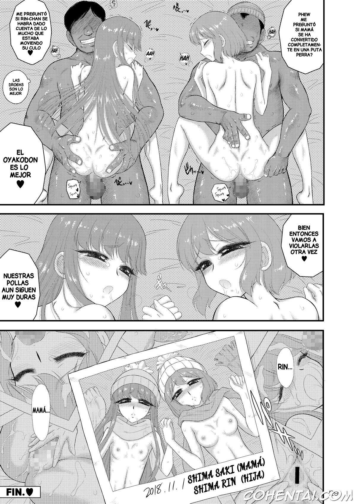 Haha to Musume to Donburi Camp (Yuru Camp) xxx comics manga porno doujin hentai español sexo 