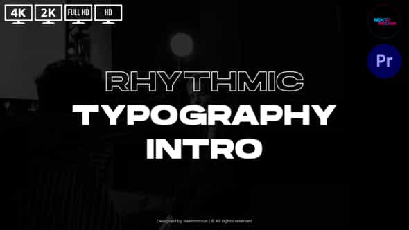 Rhythmic Typography Intro - VideoHive 44505676