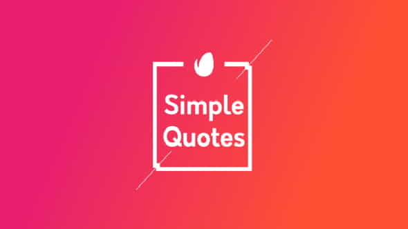 Simple Quotes - VideoHive 20608220