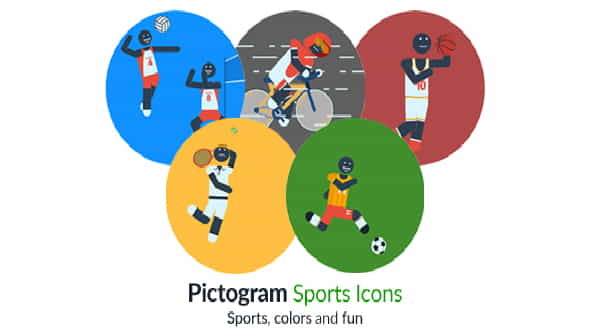 Pictogram Sports Icons - VideoHive 16936399