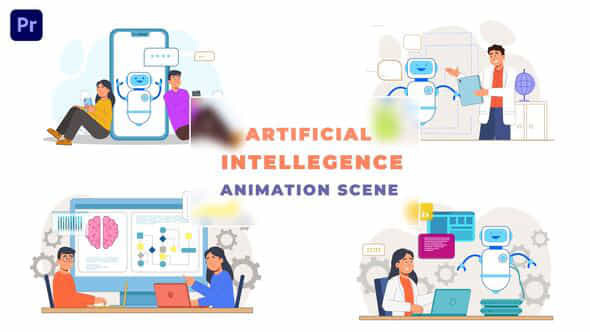 Artificial Intelligence Animation - VideoHive 43419039