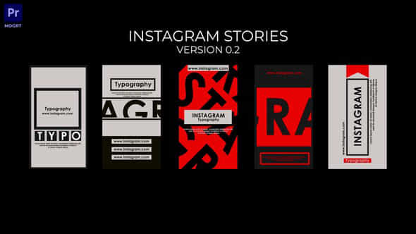 Typographic Instagram Stories V 20 - VideoHive 57447063