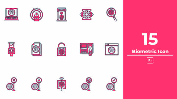 Biometric Icon Premiere Pro - VideoHive 50268740