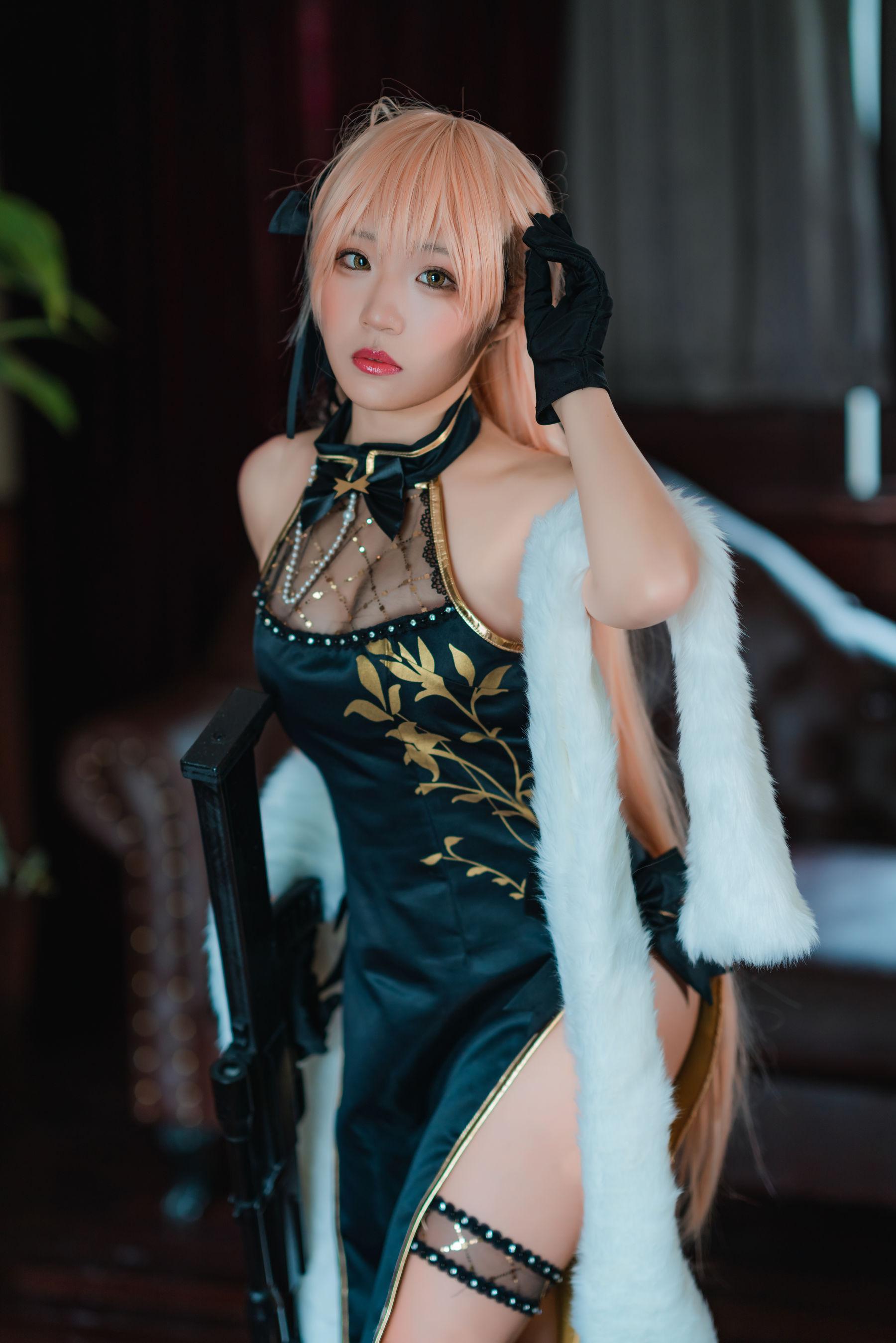 [网红COSER] Mime弥美 – 少女前线 OTS-14 紫雨心 写真套图(7)