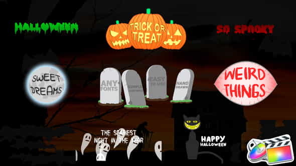 Halloween Titles | FCPX - VideoHive 24881136