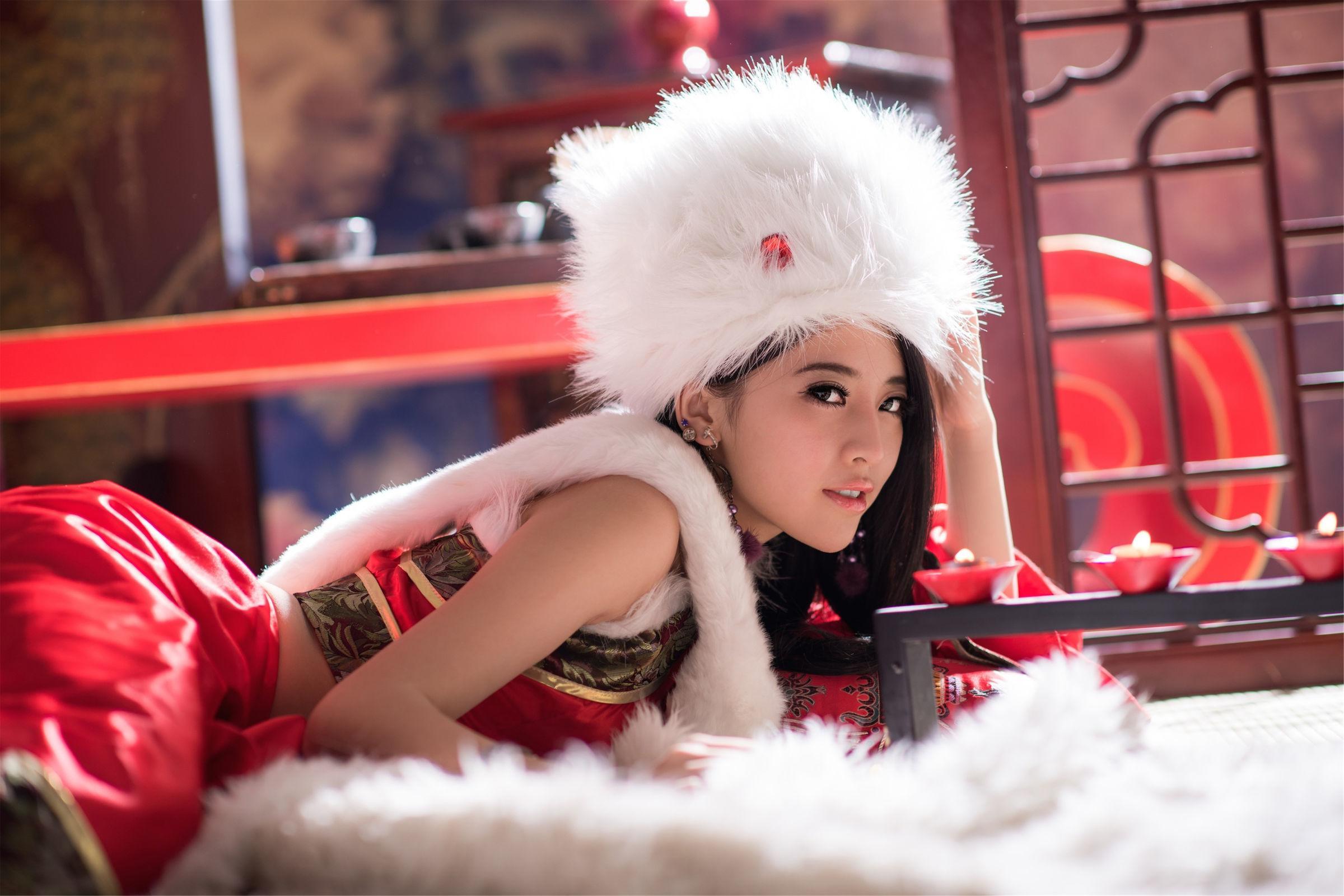 张楚曼《中国风圣诞节琴二棚》 写真集(32)