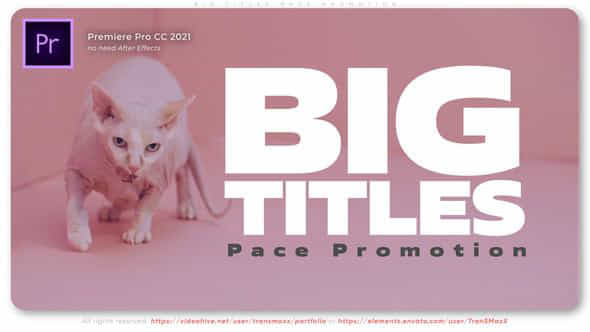 Big Titles Pace - VideoHive 47369055