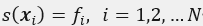 s(x_i )=f_i,  i=1,2,…N