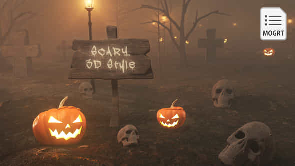 Scary Halloween 3D - VideoHive 48628115