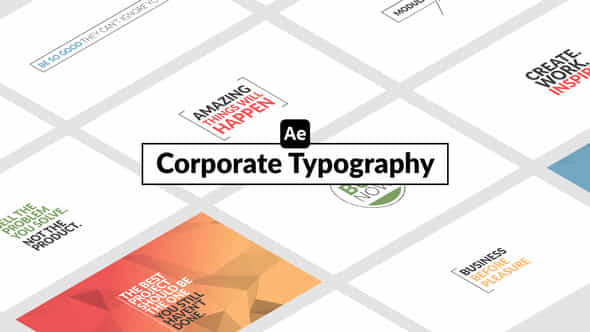 Corporate Typography - VideoHive 51671213