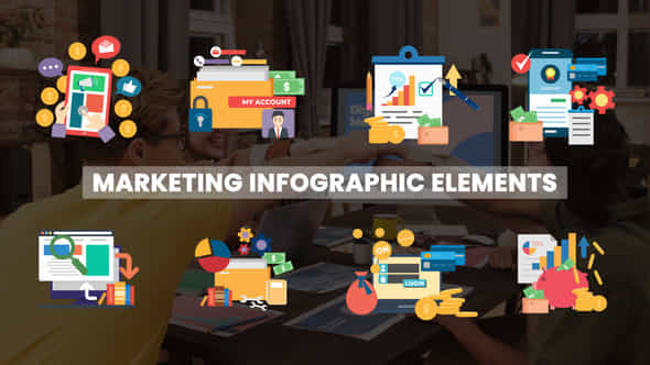 Marketing Infographics Elements - VideoHive 47493942