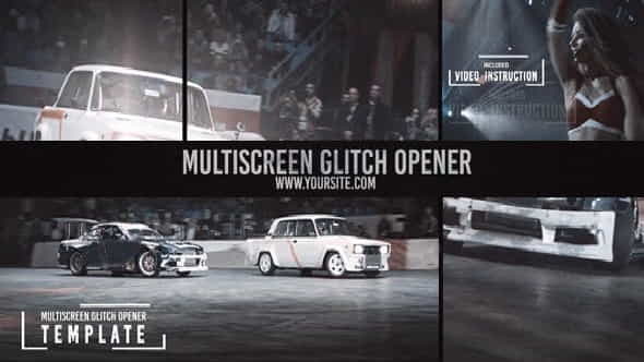 Multiscreen Glitch OpenerReel - VideoHive 13111696