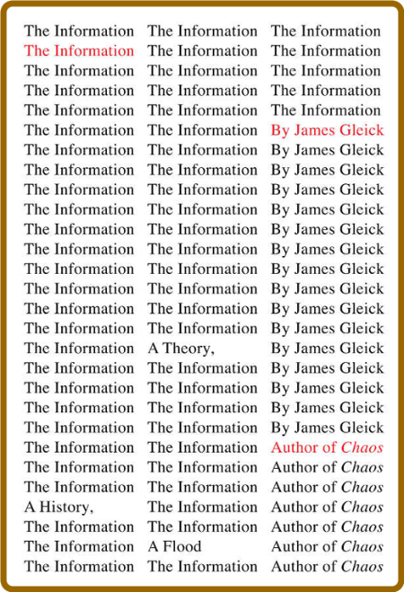 Gleick, James - The Information  A History, A Theory, A Flood (Pantheon, 2011) AgLvf23k_o