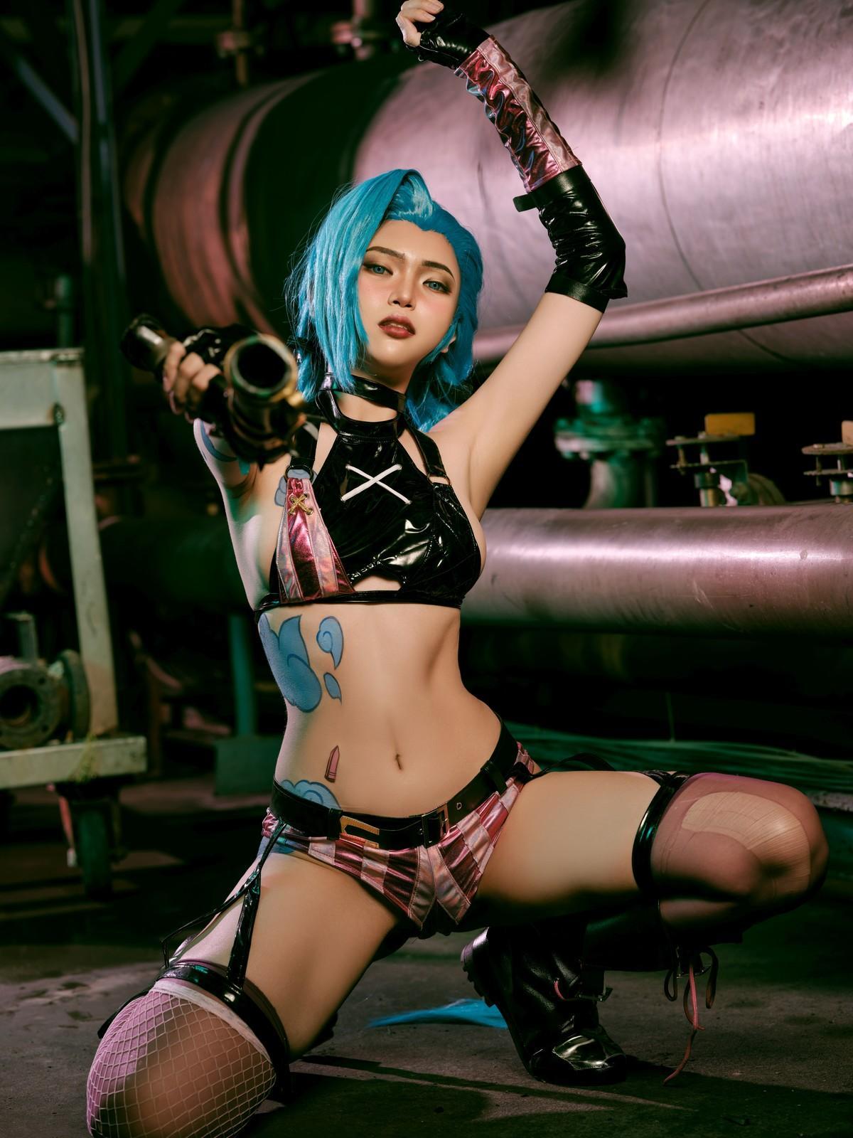 Cosplay ZinieQ Jinx Arcane(25)