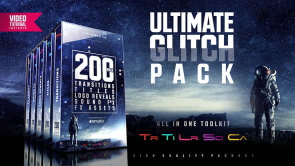 Ultimate Glitch Pack: Transitions Titles - VideoHive 21635963