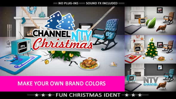 Funny Christmas Logo Intro - VideoHive 6183181