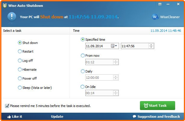 Wise Auto Shutdown 2.0.8.109 Multilingual