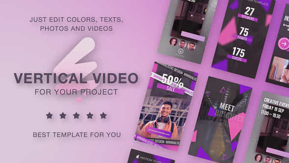 Instagram Reels Pink Violet - VideoHive 57344162