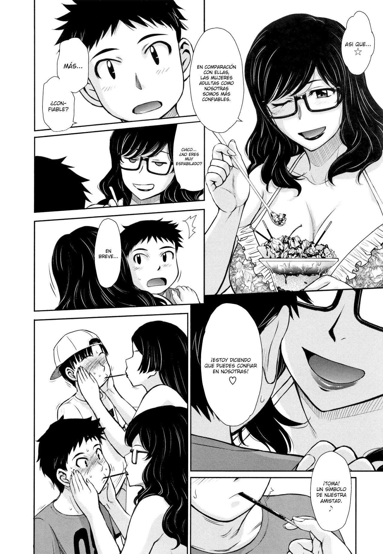 [Tsukino Jyogi] Hitozuma, Mitsu to Niku [Spanish] [Lozlauro]