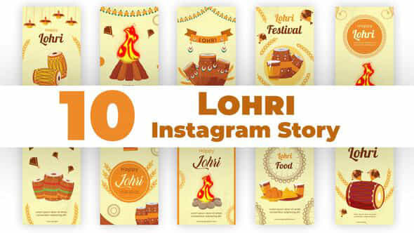 Lohri Instagram Story - VideoHive 35412694