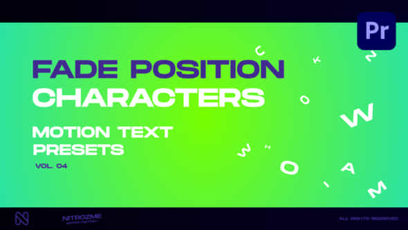 Characters Motion Text - VideoHive 45890300