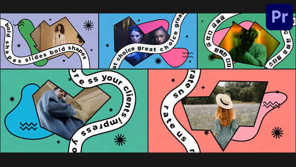 Bold Shapes Slides For Premiere Pro - VideoHive 50510063