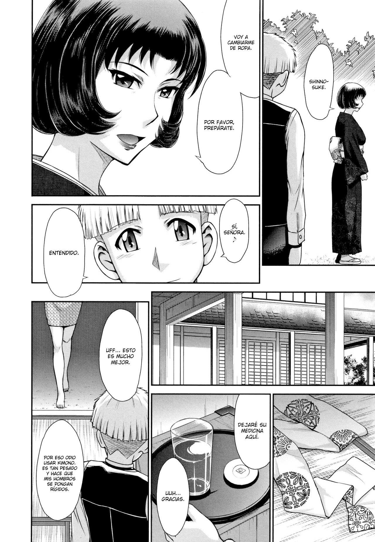 [Tsukino Jyogi] Hitozuma, Mitsu to Niku [Spanish] [Lozlauro]