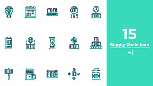 Supply Chain Icon After Effects - VideoHive 49883160