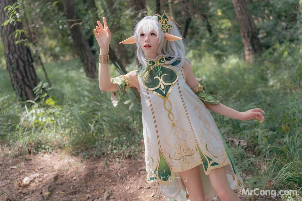 Coser@黏黏团子兔: 万年萝莉纳西妲&0.2s (65 photos )(17)
