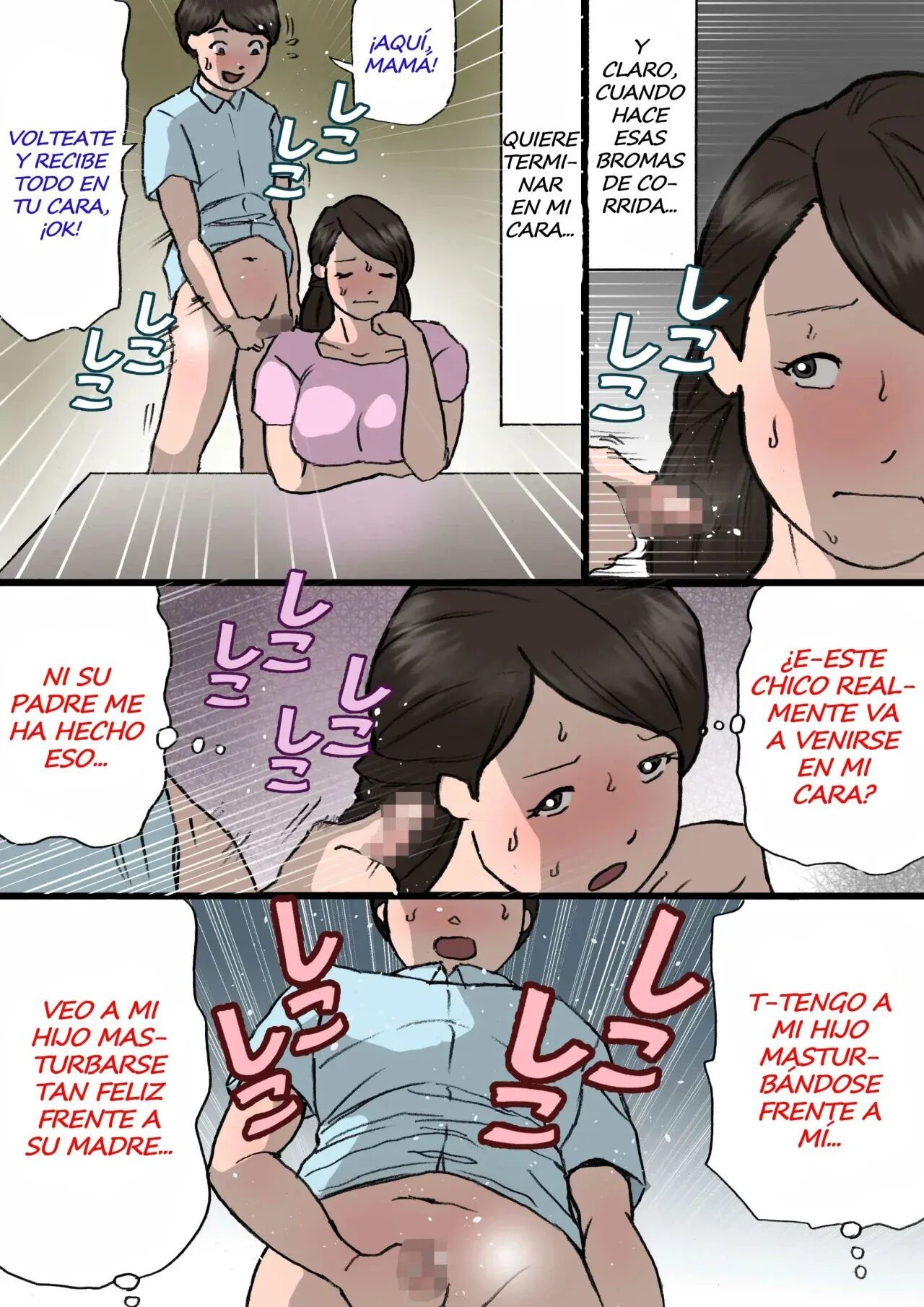 [Shiki Hanana] Okaa-san wa Itazura Musuko o Okorenai [Spanish] [Xavit0_0]