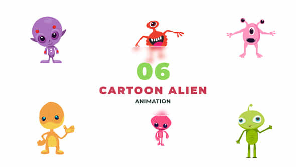 Cartoon Character Aliens - VideoHive 47390179