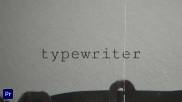 Typewriter - VideoHive 44510376