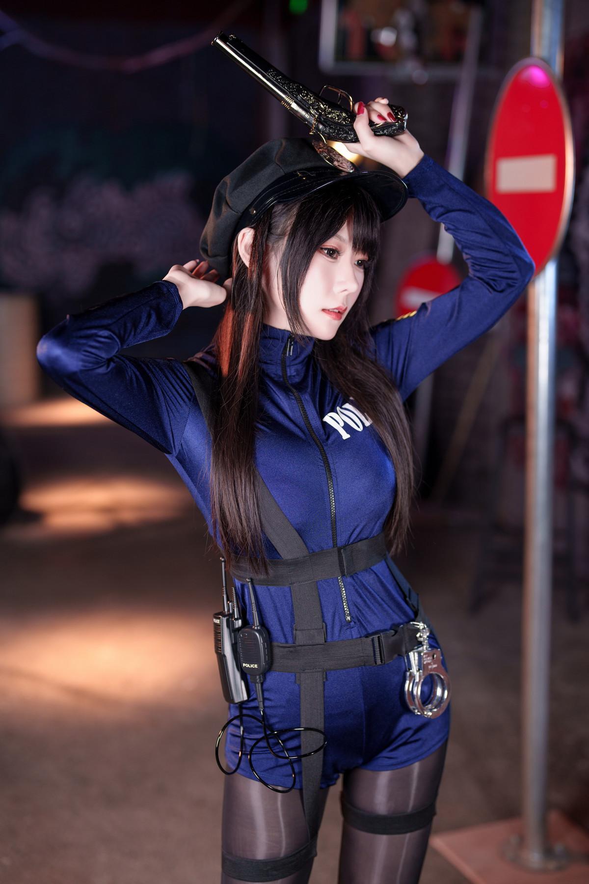 Cosplay 香草喵露露 女警(2)