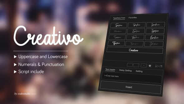 Animated Typeface Creativo - VideoHive 58552087