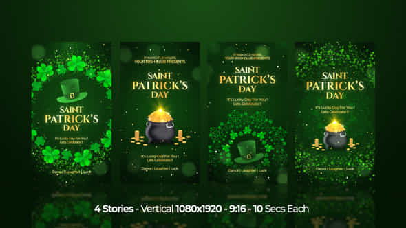 St Patricks Day Instagram Stories - VideoHive 51199208