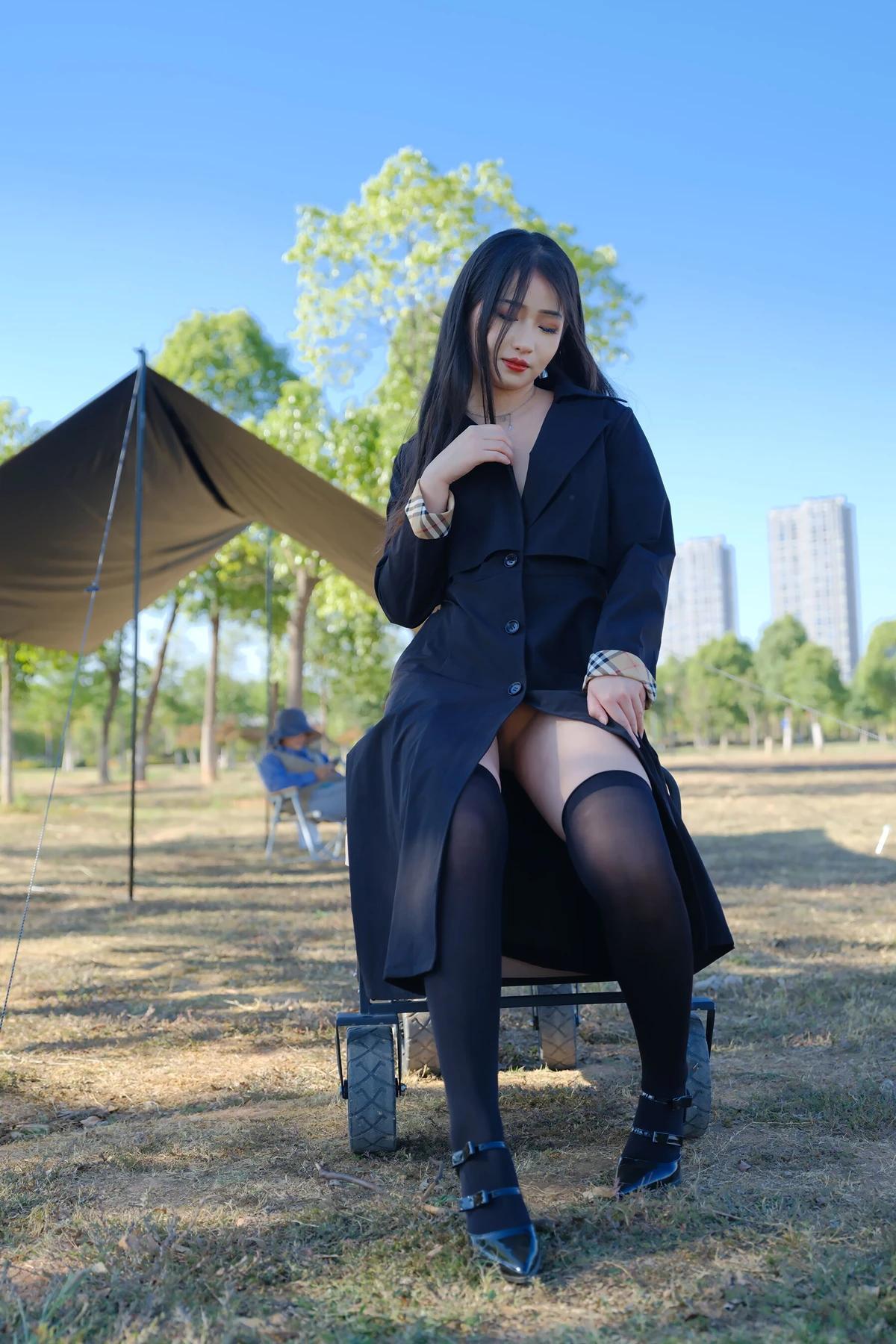 小泽 – 黑丝御姐 户外露出 Set.02(3)