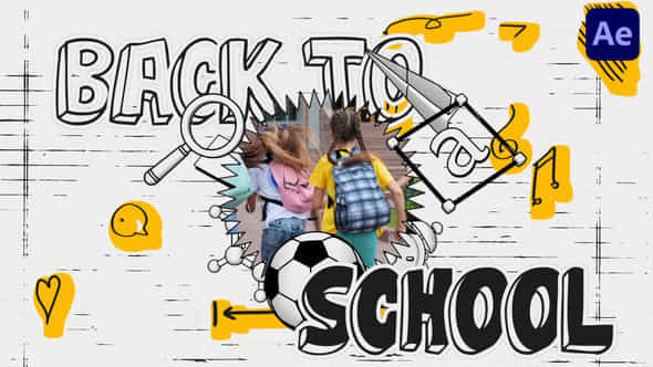 3D Sketch School Time Intro - VideoHive 59005747