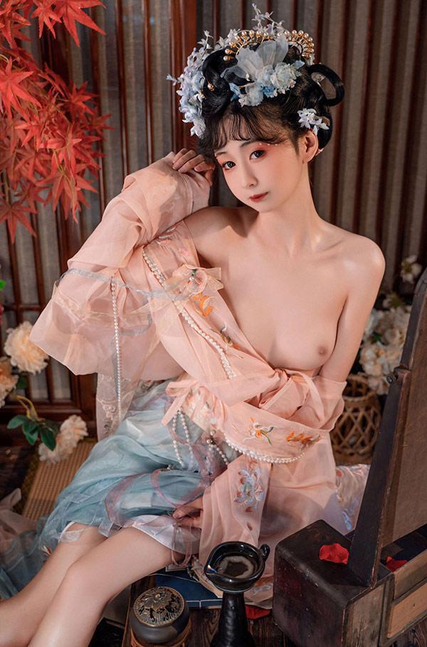 福利姬金鱼kinngyo 碧窗梦无圣光唯美图集(16)