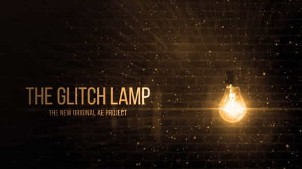 Glitch Lamp Logo Reveal - VideoHive 13513267