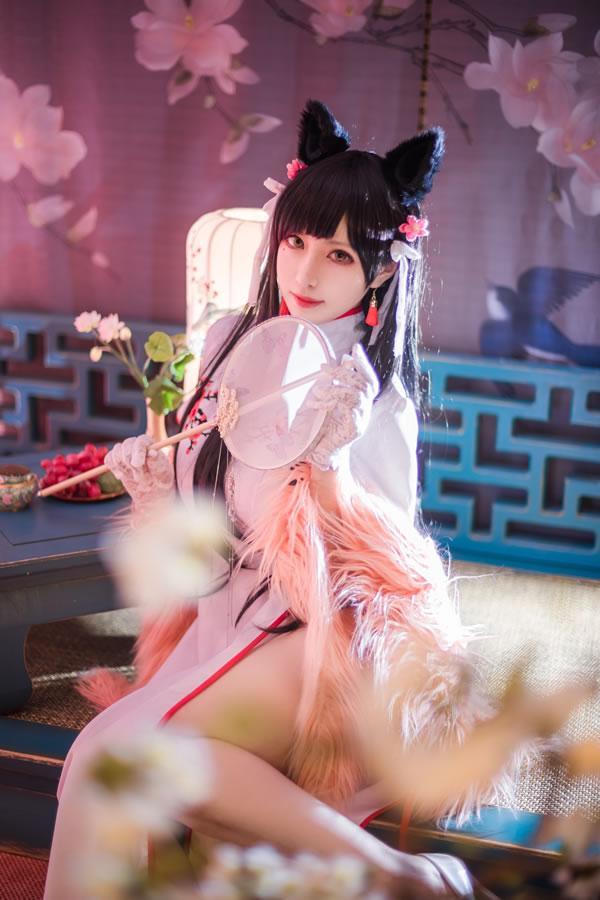 高颜值coser Shika小鹿鹿-爱宕旗袍(6)