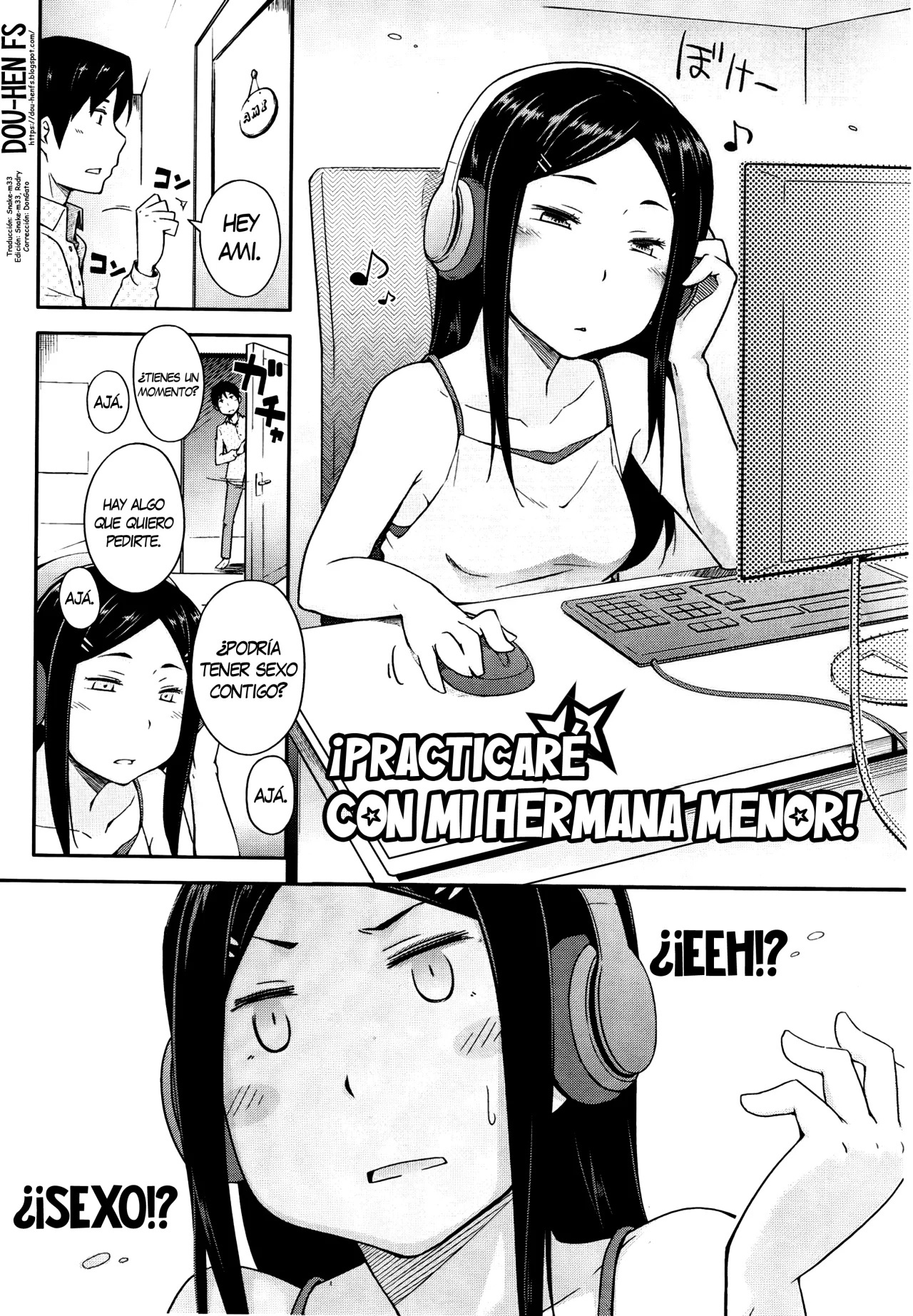¡Practicaré con mi hermana menor! - 0