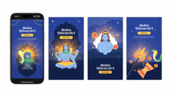 Maha Shivratri Instagram Stories - VideoHive 56832364
