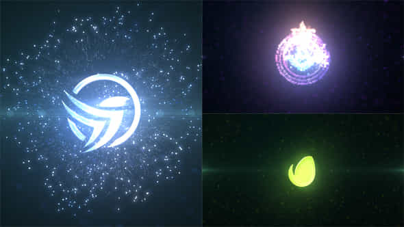 Glow Particles Logo Reveal - VideoHive 50867566