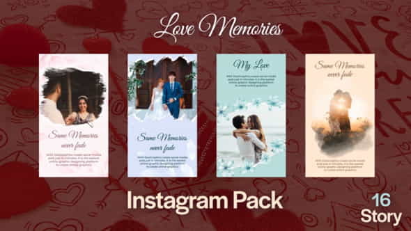 Love Memories Instagram Pack - VideoHive 32238638