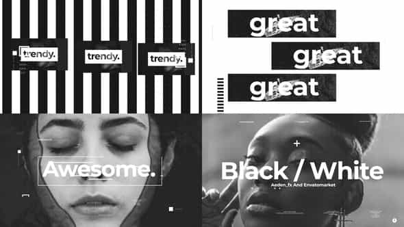 Black White Opener - VideoHive 28456773