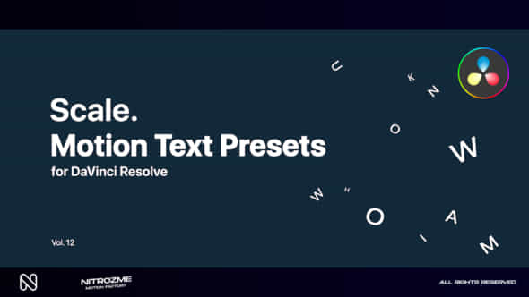 Scale Motion Text - VideoHive 47355680