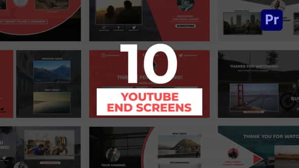 Youtube End Screens for Premiere - VideoHive 31932463