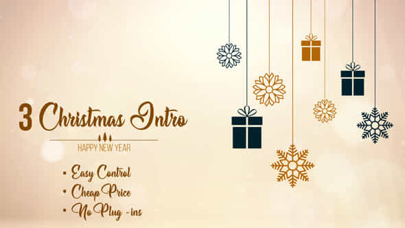 3 Christmas Intro - VideoHive 49216938